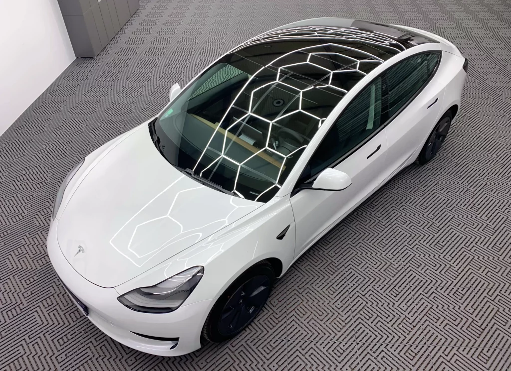 prix Detailing sur une Tesla model 3
